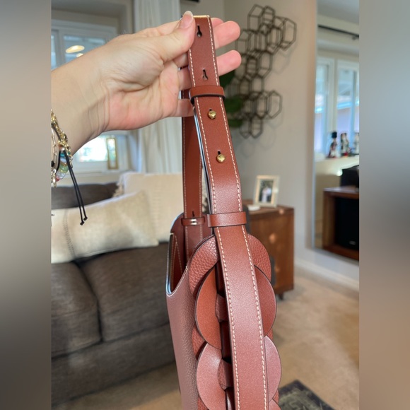 LNWOT Chloe Darryl Small Hobo Crossbody in Sepia Cognac Brown - Picture 13 of 14